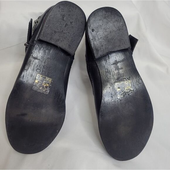 ALDO moto boot Kauer black flat faux leather zip biker 7 - Picture 7 of 10